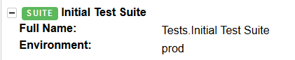 Test Suite metadata example